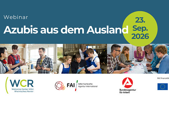 Internationale Auszubildende gewinnen und erfolgreich integrierenKostenfreies Webinar für Unternehmen am 23. September 2026